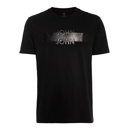 Camiseta John John Transfer Black Masculina