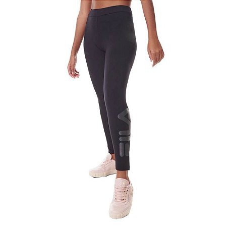 Calça Fila Legging Letter Feminina Black