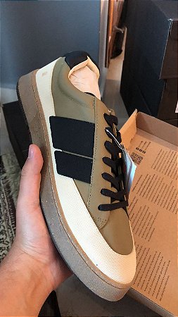 Tênis Osklen AG Canvas Masculino Couro Verde