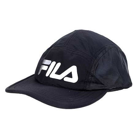 Boné Fila Unisex 5 Panel Running Preto