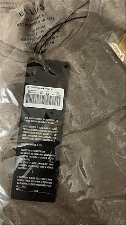 Camiseta Ellus E Asa Melange Classic Reativ Masculina Marrom