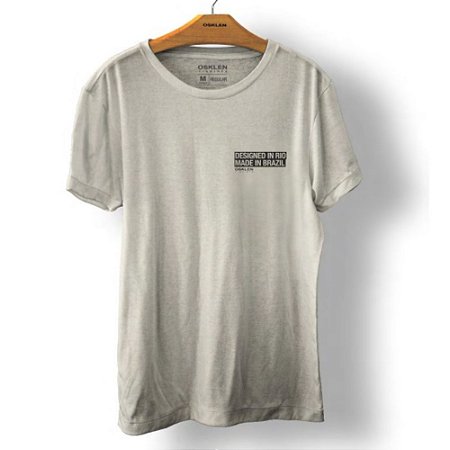 Camiseta Osklen Stone Masculina Areia