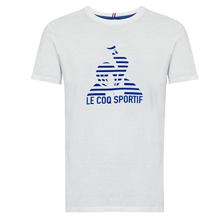 Camiseta Le Coq Ess Tee Line Ss N3 White And Blue