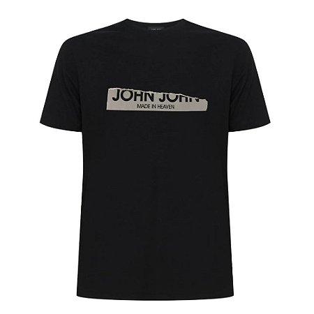 Camiseta John John Cut Masculina Preta