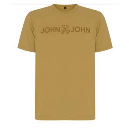 Camiseta John John Básic Honey Masculina Amarela