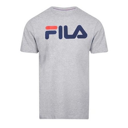 Camiseta Fila Letter Premium Masculina Cinza