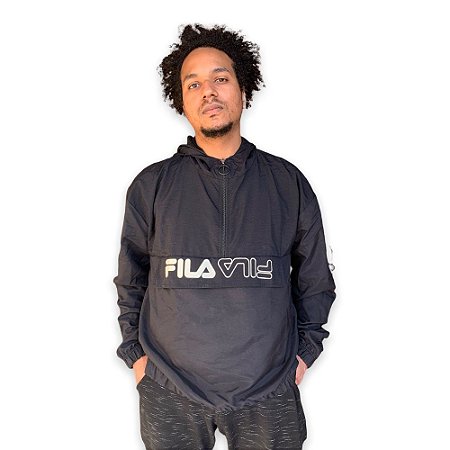 Jaqueta Fila Anorak Masculina Preta