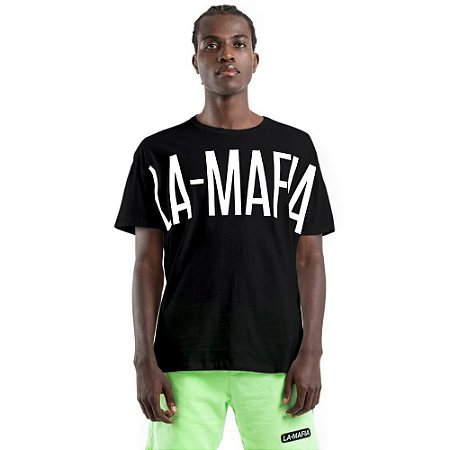 Camiseta La Mafia Over Masculina Preta