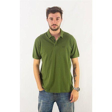 Polo Ellus Piquet Pois Classic Masculina Verde