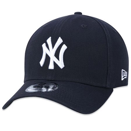 Boné New Era 9Forty New York Yankees Aba Curva Azul Marinho