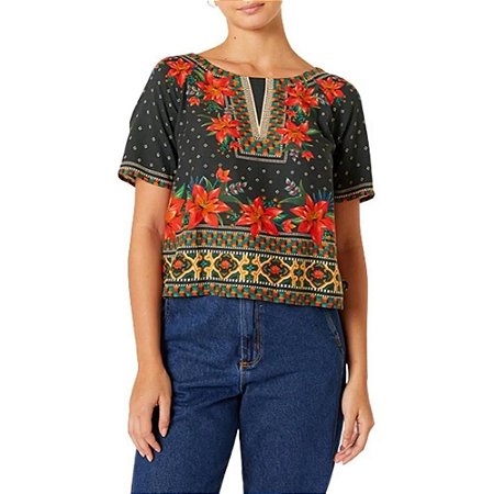 T-shirt Farm Estampada Floral Katia