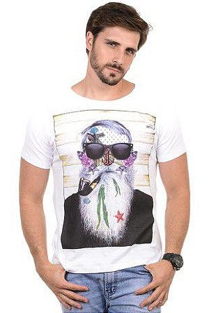 Camiseta Masculina Brisa do Mar RED FEATHER