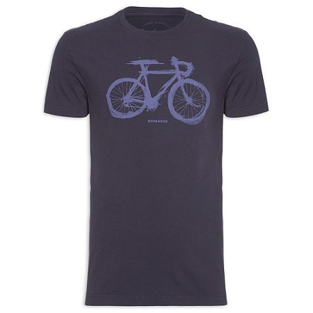 Camiseta Richards Watercolour Bike Masculina Azul Marinho