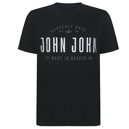 Camiseta John John Sing Black Masculina Preta