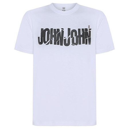 Camiseta John John Broken Masculina Branco - Dom Store Multimarcas