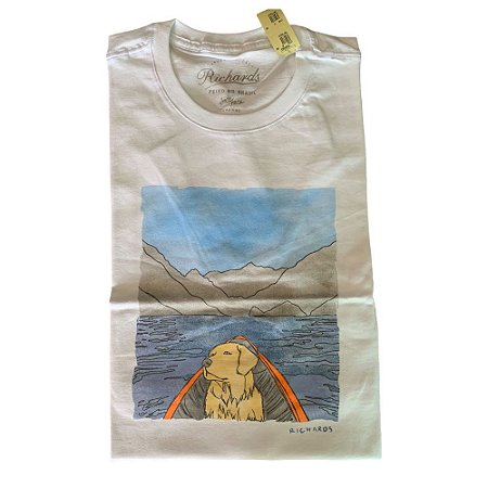 Camiseta Richards Aquarela Dog Masculina