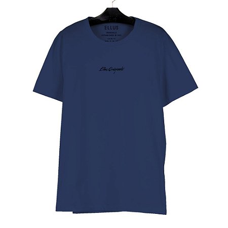 Camiseta Ellus Cotton Fine Tropical Classic Azul