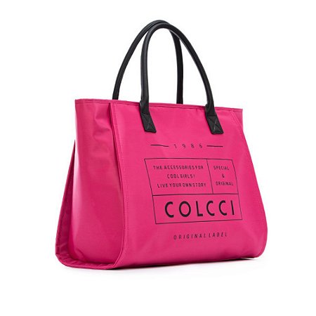 Bolsa Colcci Shopping Bag Nylon Rosa Ayla