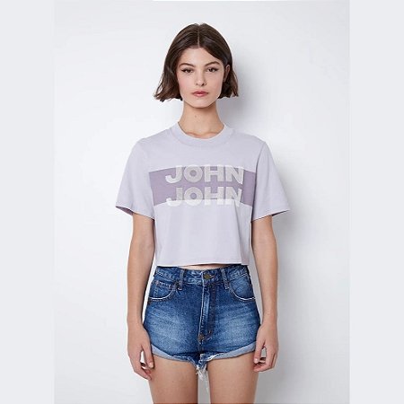 Camiseta John John JJ Line Feminina Roxa - Dom Store Multimarcas Vestuário  Calçados Acessórios