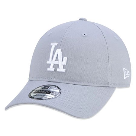 Boné New Era Los Angeles Dodgers Aba Curva Preto