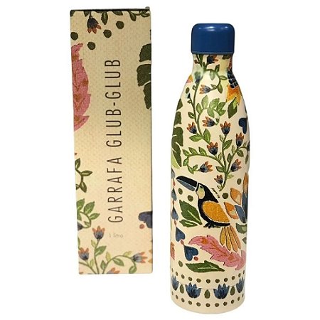 Garrafa Farm Glub Glub Bordadinha 1 Litro