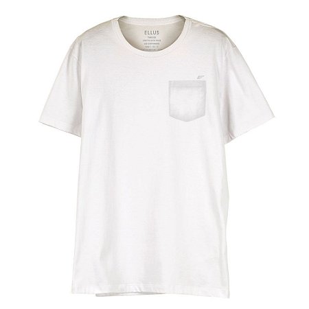 Camiseta Ellus Fine Easa Pocket Classic Masculina Branca
