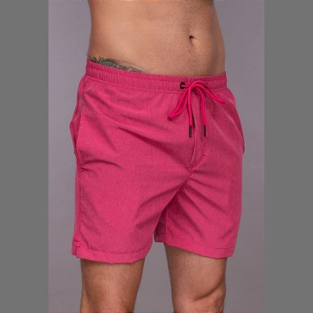 Short Red Feather Swim Masculina Pink Classic
