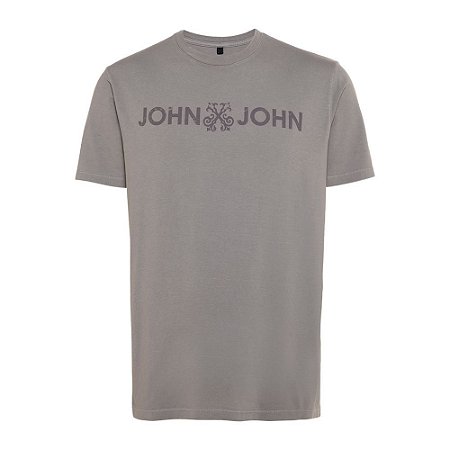 Camiseta John John Basic Taup Masculina Cinza