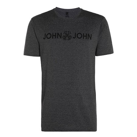 Camiseta John John Basic Masculina Cinza