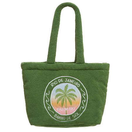 Bolsa Farm Totebag Praiana Dia De Sol Verde