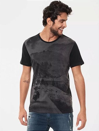 CAMISETA ELLUS DELUXE CO FINE MOTO ADVENTURE CLASSIC MC