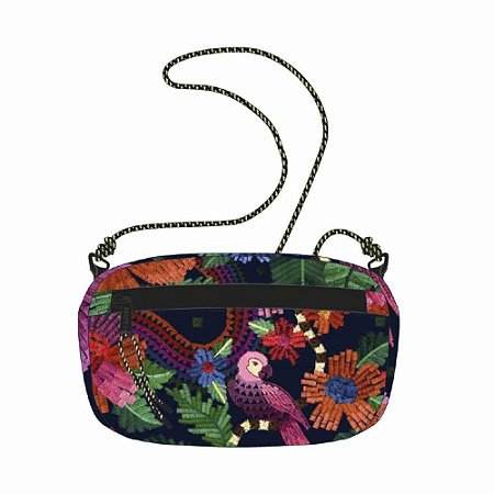 Bolsa Farm Chuchu Estampada Florecer Black
