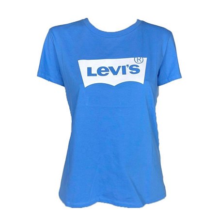 Camiseta Levi's The Perfect Tee Feminina Azul