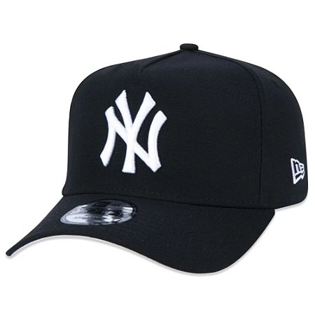 Boné New Era 940 New York Yankees Aba Curva Masculino Preto