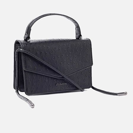 Bolsa John John Satchel Bag Mercy Black Feminina Preta