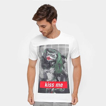 Camiseta Ellus 2nd Floor Gremlins Kiss Me Masculina