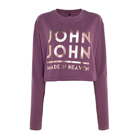 Camiseta John John JJ Line Manga Longa Feminina