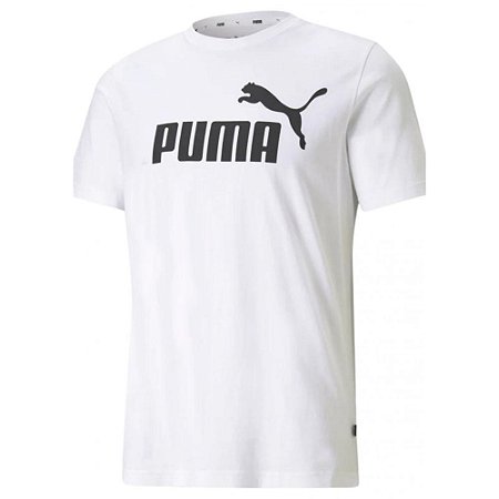Camiseta Puma Ess Logo Tee Masculina Branco