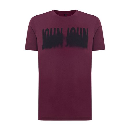 Camiseta John John Shadow Masculina Bordô