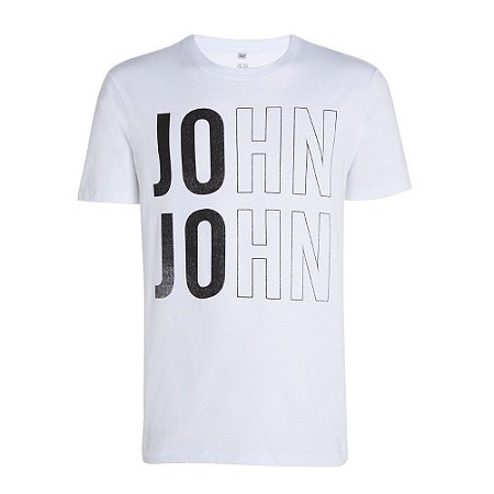 Camiseta John John Logo Branca - Compre Agora