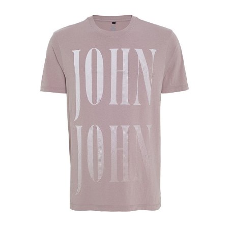 Camiseta John John Dots Masculina Rosa