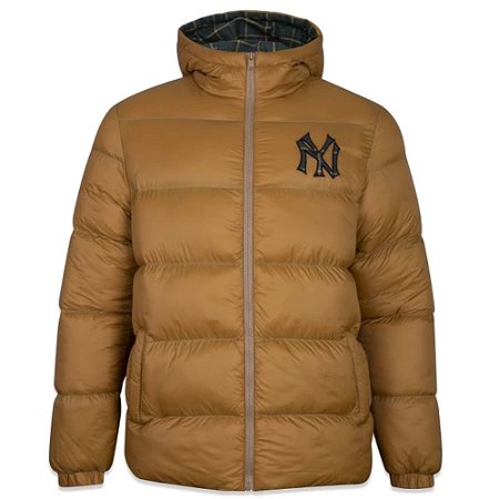 Jaqueta New Era Puffer MLB New Yankees Core Creme