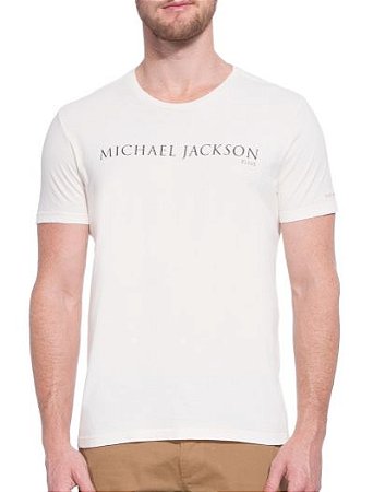Camiseta Ellus Vintage Michael Jackson Classic Off White