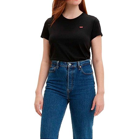 Camiseta Levi's Feminina Plus Size Feminina Preta - Dom Store Multimarcas  Vestuário Calçados Acessórios