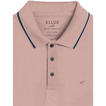 Polo Ellus Easa Frisos Masculina Rosa