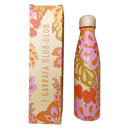 Garrafa Farm Glub Glub Floral Lee 500 ml