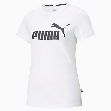 Camiseta Puma Essentials Logo Feminina Branca