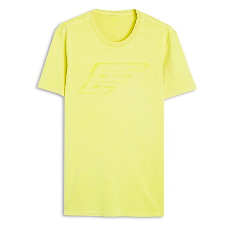 Camiseta Ellus Fine Maxi Easa Neon Masculina Amarelo
