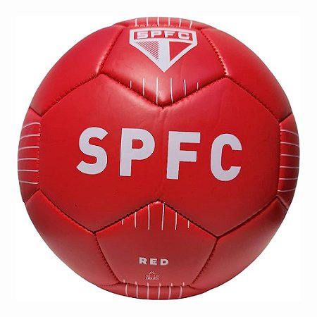 Bola De Futebol Oficial São Paulo Red Tamanho 5 Vermelha