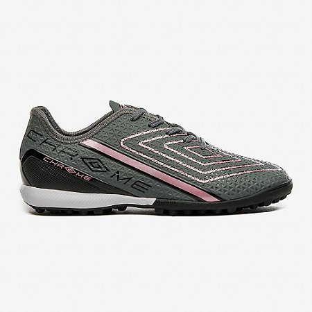 Chuteira Umbro Society Chrome Masculina Preta Rosa